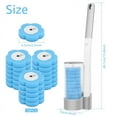 thumbnail image 5 of 24/36Pcs Disposable Toilet Brush Long Handle Wall-mounted Wc Cleaning Tool Kit with Replaceable Brush Head Bathroom Accessories, 5 of 9