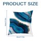 thumbnail image 2 of JINESXIAO Ventas de hoy Nueva sala de estar Estudio Abstracto Azul Estampado Almohada Piel de Melocotón Terciopelo Simple y Moderno Cojín Almohada para Auto, 2 of 5