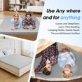 thumbnail image 5 of Memory Foam Camping Mattress Pad,3inch Sleeping Pad for Camping,Non-Slip Bottom Floor Cot Car Mattress Bed with Retaining Portable Roll up Mattress Pad Mat for Travel Truck Guest Bed Tent, 5 of 10