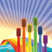 CS 5460 Rainbow Edition, 6 pcs, Ultra Soft & Gentle Toothbrush