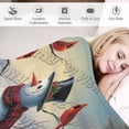 thumbnail image 6 of Snowman Themed,Flannel Blanket, Super Soft, Warm, Cozy, Fluffy, and Breathable, Perfect Throws for Bed, Couch, Sofa, for All Season Use 40"x50", 6 of 6
