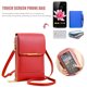 thumbnail image 1 of Bolsa Bolso De Hombro Bolso de hombro de cuero PU de almohada suave para mujer para el ocio diario (rojo), 1 of 5