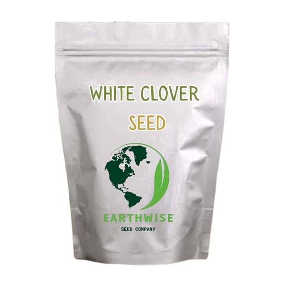 Earthwise White Dutch Clover Seed for Lawns and Ground Cover, Low Maintenance, Drought Tolerant, Full Sun, 1/2 lb, Covers up to 1,000 Sq ft