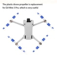 thumbnail image 4 of Inteprter Hélice de Dron de 8 piezas, pieza de accesorios de doble cara con destornillador, accesorios de repuesto para Mini 3 Pro, blanco y naranja Accesorios para aéreos Blanco azul, 4 of 6