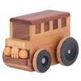 thumbnail image 2 of Caja de música retro, caja de música de autobús, caja de música única, caja de música de madera, durabilidad probada en el tiempo, 2 of 12
