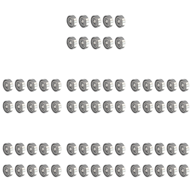 10 rodamientos de bolas para polea de 6 x 19 x 6 mm 626ZZ de acero al carbono en miniatura
