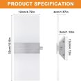 thumbnail image 5 of Dimmable Wall Sconce Set of 2 with Dimmer Switch, Modern LED Wall Lamp 12W for Hallway Bedroom Living Room, Warm White, HS, 5 of 6