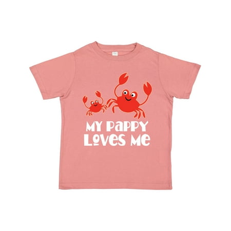 

Inktastic My Pappy Loves Me Grandchild Beach Crab Gift Toddler Boy Girl T-Shirt