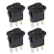 thumbnail image 1 of Interruptor Inteligente Interruptor 12 V balancín iluminado impermeable DC 20 A para barco coche verde 4 piezas Likrtyny  Para estrenar, 1 of 5