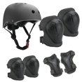 thumbnail image 1 of casque De Vlo Pour Enfants Noir 1 Set Avec Protge-mains Et Genoux, 1 of 4