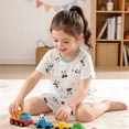 thumbnail image 5 of Qingpeng Kids Summer Short Sleeve T Shirt and Shorts Set Lightweight Breathable Casual Home Wear Matching Outfit Set for Kids, 5 of 5