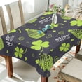 thumbnail image 4 of GZHJMY St. Patrick Cupcake Square Tablecloth, Waterproof Stain Wrinkle Resistant Washable Polyester Table Cover for Picnic Dinner Holiday Kitchen Party Decor, 54 x 54 in Home Decor, 4 of 7