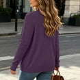 thumbnail image 5 of HAiming Women's Cardigan Long Sleeve Open Front Solid Color Casual Sweaters Fall Winter Going out Tops with Pockets, 5 of 7