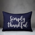 thumbnail image 3 of Creative Products Simply Thankful in Navy 14 x 20 Spun Poly Pillow, 3 of 3