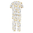 thumbnail image 3 of Two Piece Sleepwear for Women Floral Print Lounge Set Loose Fit Oversized Lounge Set Women Pj Sale, 3 of 4