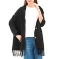 thumbnail image 7 of Alpine Swiss Womens Shawl Evening Wrap Pashmina Large Scarf Fringe Cape Poncho, 7 of 7