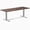 American Rustic Pine / Gray, variant on Desky Zero Softwood Office Desk - American Rustic Pine / 48 X 30 Inches / Space Gray