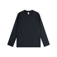 thumbnail image 3 of yunLCZ Women's Button Down Shirts 2025 New Women's Cotton Top Round Neck Long Sleeve T Shirt Going Out Fashion Clothes, 3 of 4