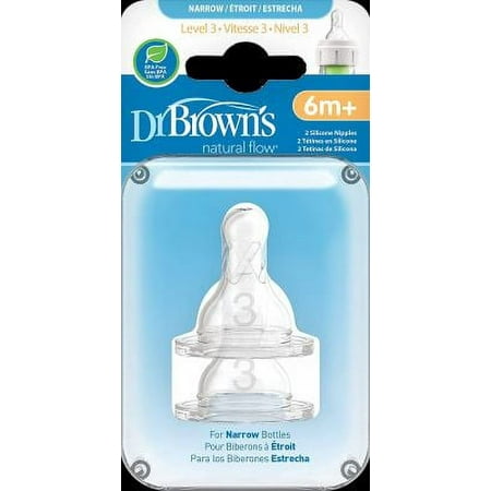 UPC: 0072239003329 | Dr. Brown s Natural Flow Standard Silicone Bottle Nipple Level 3 6m+ 2 Ct
