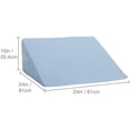 thumbnail image 2 of DMI Wedge Pillow to Support and Elevate Neck, Head and Back for Acid Reflux or Feet and Legs to Reduce Back Pain and Improve Circulation with Removable Cover, 10x24x24, Blue, 2 of 11