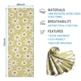 thumbnail image 2 of Beige Daisy Flower White Blooms Pattern Hot Yoga Mat Towel Non Slip for Hot Yoga - Quick-Drying Yoga Mat Cover with 4 Corner Pockets with Travel Bag - Hot Yoga Towel Non Slip 74"x26", 2 of 6