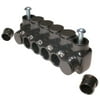 Black Insulated Mountable - Single Entry 4 Ports 250 - 6