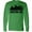 Kelly Green, variant on Inktastic Boston Massachusetts City Skyline with Grunge Long Sleeve T-Shirt