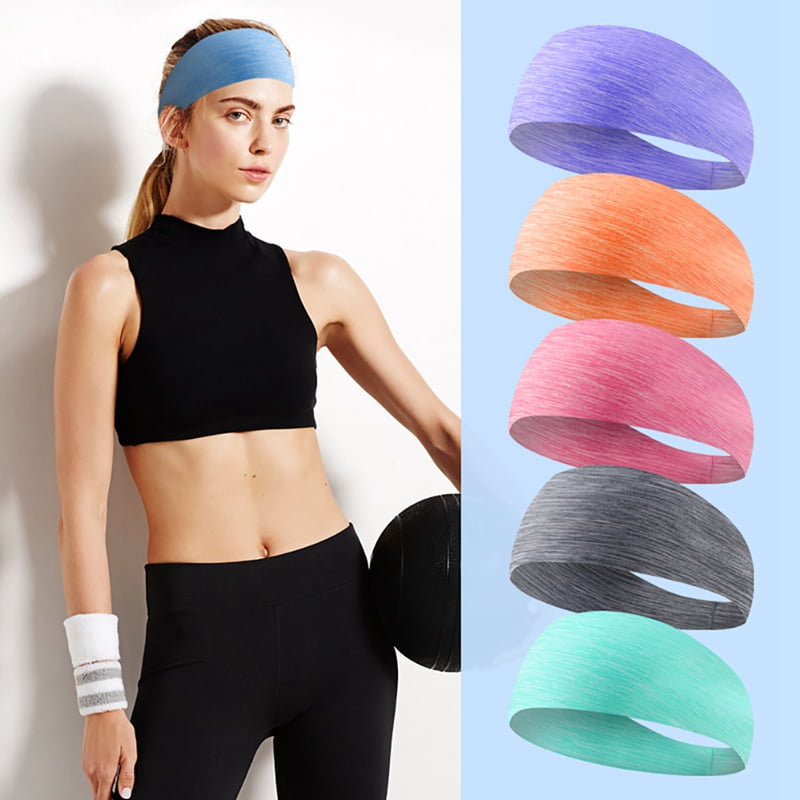 Fysho Sport Headband Wide Breathable Anti Sweat Sweatband Hairband For