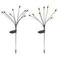 thumbnail image 2 of Gustave 2PCS 8 LED Solar Firefly Lights Outdoor Waterproof Stake Lights Garden Decorative Starburst Swaying Fairy Lights for Pathway Lawn Patio Landscape, 2 of 7