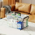 thumbnail image 6 of Large Capacity Double-Layer Medicine Organizer Box - Waterproof, Transparent Storage for Home & Travel, 6 of 7