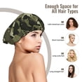 thumbnail image 3 of Camouflage Print Sleep Cap Satin Bonnet Sleeping Hat Soft Elastic Night Hair Cover For Women, 3 of 8