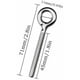 thumbnail image 3 of Paquete de 10 tornillos de ojo M6, pernos de anillo soldados, anillos de tornillo, perno de gancho de ojo para máquina de columpio al aire libre, 3 of 5