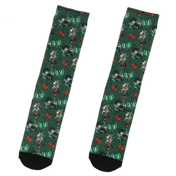 Bioworld My Hero Academia Plus Ultra Allover Design Men's Sublimated Crew Socks