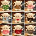 thumbnail image 4 of 23cm Cute Sheep Plush Doll Fluffy Stuffed Soft Animal Throw Toy Valentine's Day Birthday Gift With Bag Party Home Decoration, 4 of 14