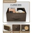 thumbnail image 2 of Sorbus 2 Drawer Nightstand, Brown, Portable, Lightweight, Easy Assembly, Dresser, 2 of 9