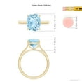thumbnail image 3 of ANGARA Natural 2.45 ct Aquamarine Engagement Ring with Hidden Accents in 14K Yellow Gold for Women (Size-10x8mm) | March Birthstone, Anniversary, Jewelry Gift for Women | Natural Aquamarine Ring, 3 of 7