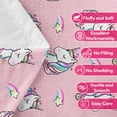 thumbnail image 7 of Flannel Fleece Twin Blanket, Soft Large Twin Blanket, Lightweight Cozy Plush Twin Blanket Fit Sofa Bed, 60"x80", Unicorn, 7 of 7