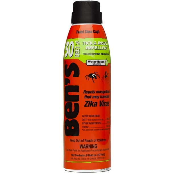 Ben's 30 DEET Tick and Insect Repellant Wilderness Formula 6 oz Pack of