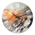 thumbnail image 2 of Designart 'Majestic Sunset In The Mountains Landscape' Traditional Wall Clock, 2 of 5