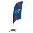 thumbnail image 1 of Showdown Displays 810029KAN-002 7.5 ft. Kansas Jayhawks Razor Feather NCAA Flag with Cross Base - No.002, 1 of 1