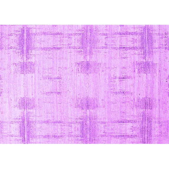 Ahgly Company Indoor Rectangle Solid Purple Modern Area Rugs, 5' x 8'