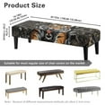 thumbnail image 7 of Xoenoiee Tiger Camo Pattern Stretch Rectangle Dining Bench Cover Anti-Dust Removable Bench Slipcover Machine Washable Seat Cushion Protector for Bedroom, Kitchen, Hotel, Banquet, 7 of 7