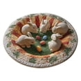 thumbnail image 2 of Custom Easter Bunny Round Rug Personalized 3D Effect Easter Day Carpet Non Washable Bunny Area Rug For Living Room Bedroom Birthday Indoor Home Decor Spring Day, 2 of 5