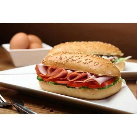 - LAMINATED POSTER A Sandwich Bread Breakfast Sandwich Snack Cheese Poster Print 24 x 36