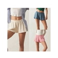 thumbnail image 4 of Yunliwuli Women Loose Pajama Shorts Soft Comfy Solid Color Elastic Lounge Pants Stretch Sleep Pj Bottoms for Sleepwear, 4 of 9