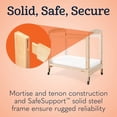 thumbnail image 4 of Foundations Serenity Compact 4-Panel Clearview Crib with 3" Foam Mattress, Locking Casters, Natural Wood, 4 of 8
