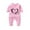 Pink, variant on Jumpsuit for Toddler Boys Girls, Valentine's Day Heart Print Snap Onesie, Long Sleeve Fun Holiday Pajamas, Cozy Loungewear for Party for 3-6 Months