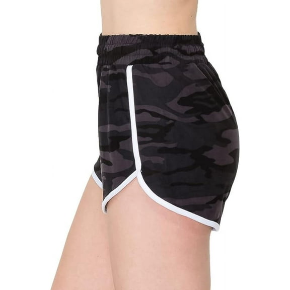 ALWAYS Women's 3" Yoga Shorts - Premium Soft Tummy Control Workout Stretch Solid Leggings Pants with Pockets