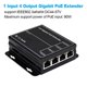 thumbnail image 5 of 4 Puertos Gigabit POE Extender 100/1000Mbps 90W 1in 4 Fuera PoE Repetidor DIN Rail Network VLAN para 48V POE Cámara Wierless AP, 5 of 10