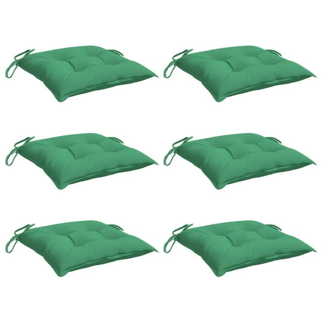 Juego de 6 cojines para palets VidaXL, color verde, 50 x 50 x 7 cm, para uso exterior e interior